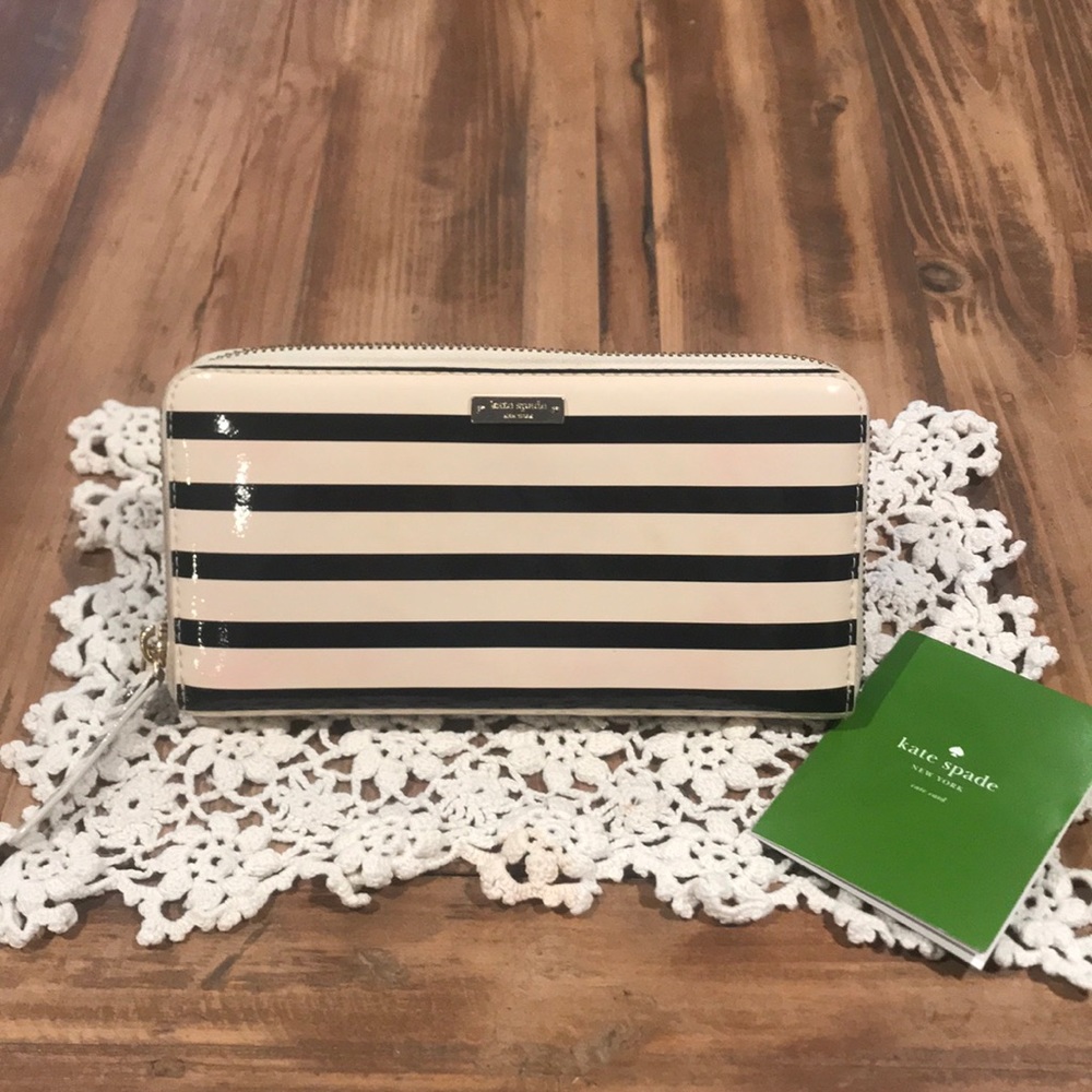 Kate Spade Striped Continental Wallet